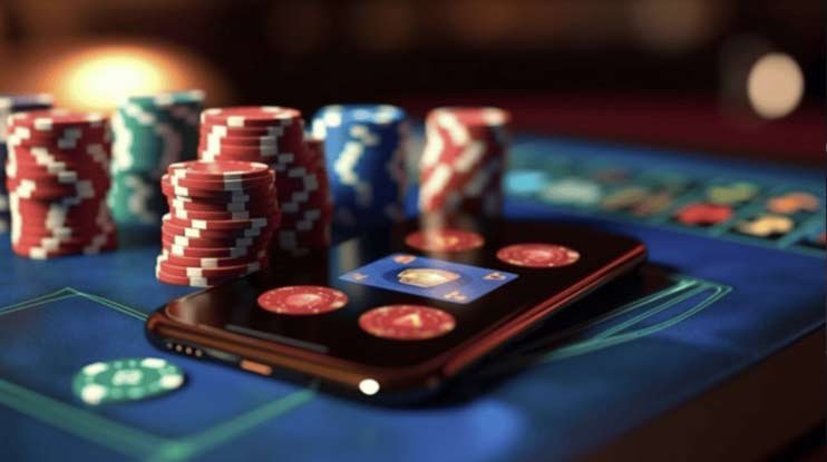 AduQ game table interface on gowin88 showing card positions and betting controls
